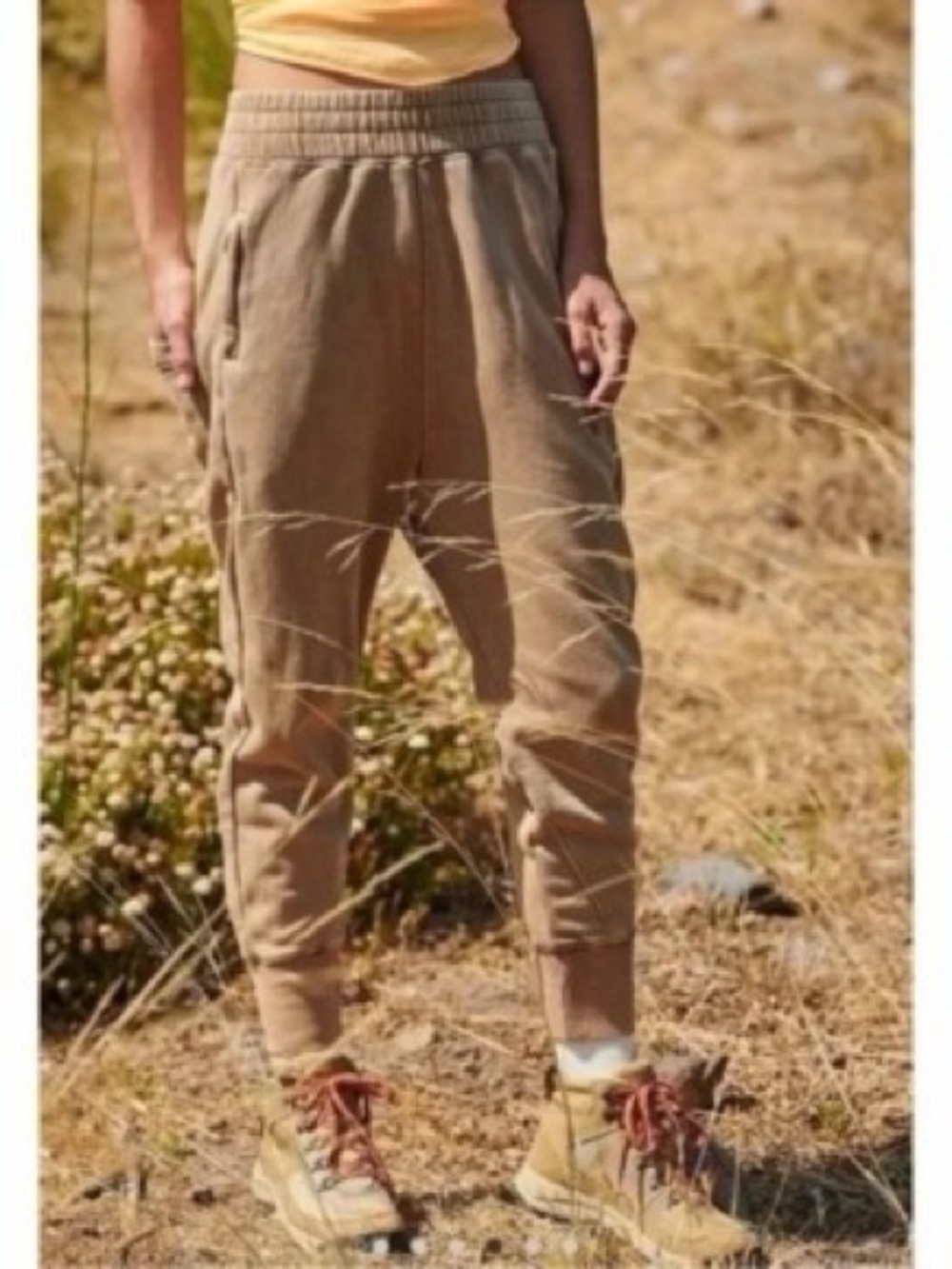 Free People Movement June Bug Sweatpant Joggers Tan- Women’s XS. - Picture 2 of 15